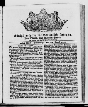 Berlinische Nachrichten von Staats- und gelehrten Sachen vom 07.08.1794