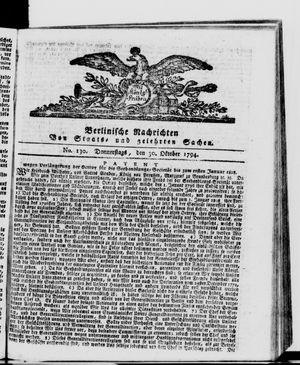 Berlinische Nachrichten von Staats- und gelehrten Sachen vom 30.10.1794