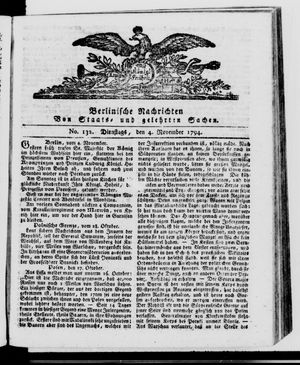 Berlinische Nachrichten von Staats- und gelehrten Sachen vom 04.11.1794