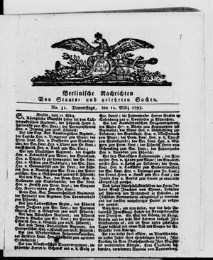 Berlinische Nachrichten von Staats- und gelehrten Sachen vom 12.03.1795