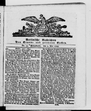 Berlinische Nachrichten von Staats- und gelehrten Sachen vom 02.05.1795