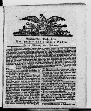 Berlinische Nachrichten von Staats- und gelehrten Sachen vom 05.05.1795