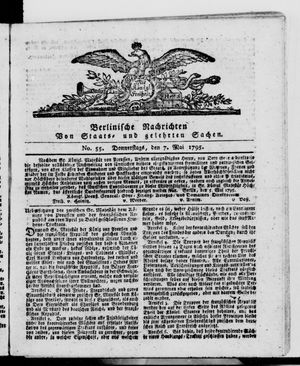 Berlinische Nachrichten von Staats- und gelehrten Sachen vom 07.05.1795