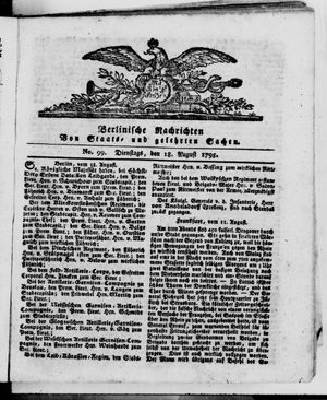 Berlinische Nachrichten von Staats- und gelehrten Sachen vom 18.08.1795