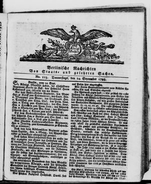 Berlinische Nachrichten von Staats- und gelehrten Sachen vom 24.09.1795