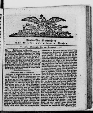Berlinische Nachrichten von Staats- und gelehrten Sachen vom 24.11.1795