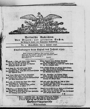 Berlinische Nachrichten von Staats- und gelehrten Sachen vom 02.01.1796