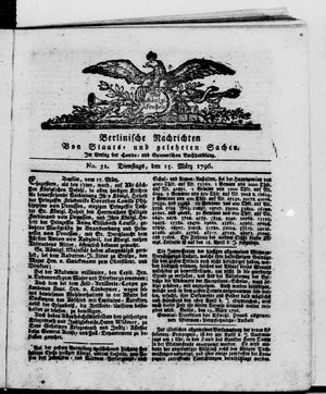 Berlinische Nachrichten von Staats- und gelehrten Sachen vom 15.03.1796