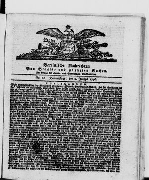 Berlinische Nachrichten von Staats- und gelehrten Sachen vom 02.06.1796