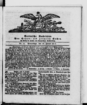 Berlinische Nachrichten von Staats- und gelehrten Sachen vom 16.06.1796