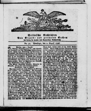 Berlinische Nachrichten von Staats- und gelehrten Sachen vom 02.08.1796