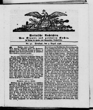 Berlinische Nachrichten von Staats- und gelehrten Sachen vom 09.08.1796