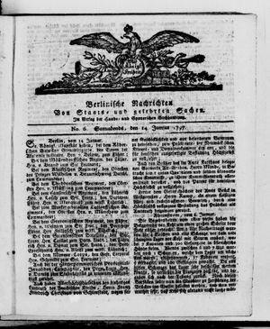 Berlinische Nachrichten von Staats- und gelehrten Sachen vom 14.01.1797