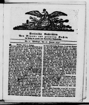 Berlinische Nachrichten von Staats- und gelehrten Sachen vom 17.01.1797