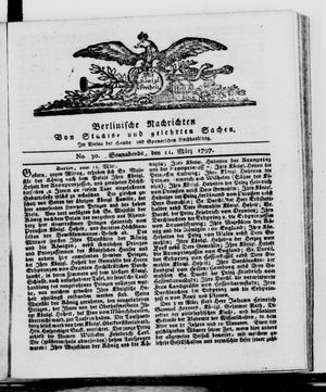 Berlinische Nachrichten von Staats- und gelehrten Sachen vom 11.03.1797