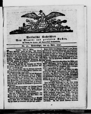 Berlinische Nachrichten von Staats- und gelehrten Sachen vom 23.03.1797