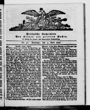 Berlinische Nachrichten von Staats- und gelehrten Sachen vom 04.04.1797