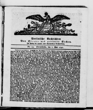 Berlinische Nachrichten von Staats- und gelehrten Sachen vom 06.05.1797