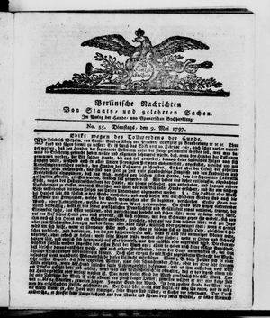 Berlinische Nachrichten von Staats- und gelehrten Sachen vom 09.05.1797