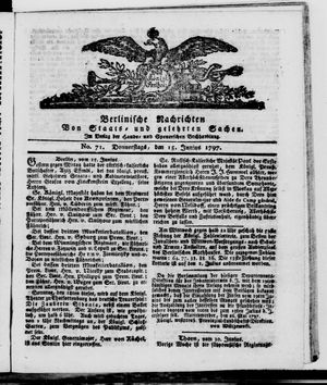 Berlinische Nachrichten von Staats- und gelehrten Sachen vom 15.06.1797