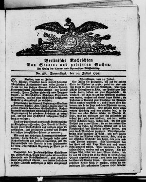 Berlinische Nachrichten von Staats- und gelehrten Sachen vom 20.07.1797