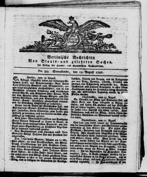 Berlinische Nachrichten von Staats- und gelehrten Sachen vom 19.08.1797