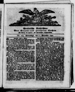 Berlinische Nachrichten von Staats- und gelehrten Sachen vom 21.09.1797
