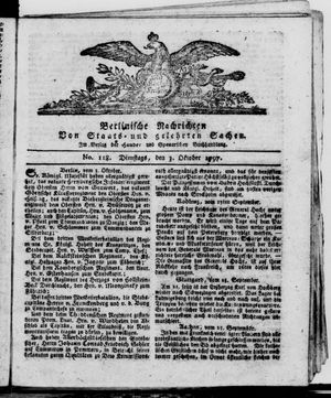 Berlinische Nachrichten von Staats- und gelehrten Sachen vom 03.10.1797