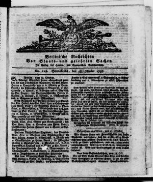 Berlinische Nachrichten von Staats- und gelehrten Sachen vom 28.10.1797