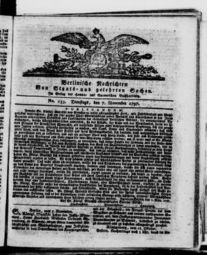 Berlinische Nachrichten von Staats- und gelehrten Sachen vom 07.11.1797