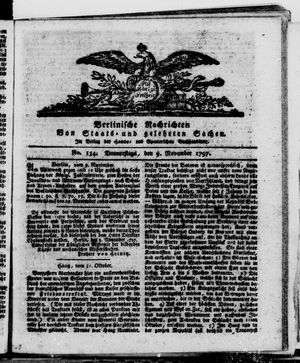 Berlinische Nachrichten von Staats- und gelehrten Sachen vom 09.11.1797