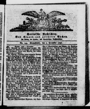 Berlinische Nachrichten von Staats- und gelehrten Sachen vom 02.12.1797