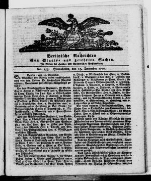 Berlinische Nachrichten von Staats- und gelehrten Sachen vom 23.12.1797
