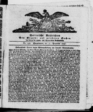 Berlinische Nachrichten von Staats- und gelehrten Sachen vom 30.12.1797