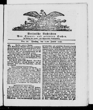 Berlinische Nachrichten von Staats- und gelehrten Sachen vom 12.06.1798