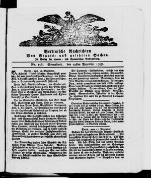 Berlinische Nachrichten von Staats- und gelehrten Sachen vom 29.12.1798