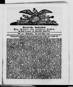 Berlinische Nachrichten von Staats- und gelehrten Sachen vom 04.04.1799