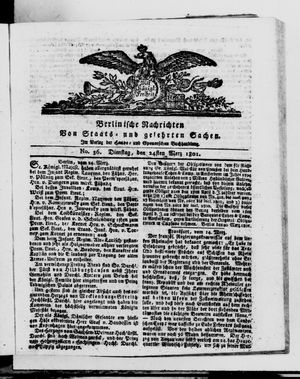 Berlinische Nachrichten von Staats- und gelehrten Sachen vom 24.03.1801