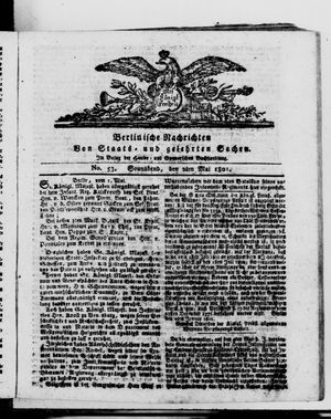 Berlinische Nachrichten von Staats- und gelehrten Sachen vom 02.05.1801
