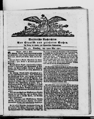 Berlinische Nachrichten von Staats- und gelehrten Sachen vom 12.05.1801