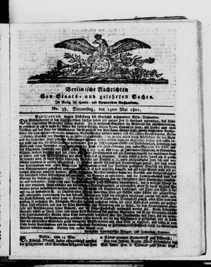 Berlinische Nachrichten von Staats- und gelehrten Sachen vom 14.05.1801