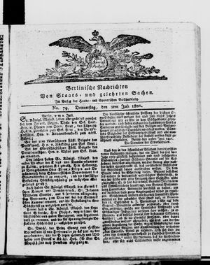 Berlinische Nachrichten von Staats- und gelehrten Sachen vom 02.07.1801