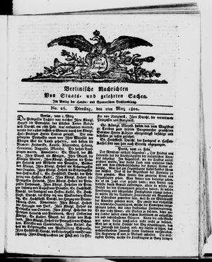 Berlinische Nachrichten von Staats- und gelehrten Sachen vom 02.03.1802