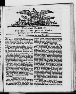 Berlinische Nachrichten von Staats- und gelehrten Sachen vom 08.05.1802