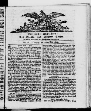 Berlinische Nachrichten von Staats- und gelehrten Sachen vom 11.05.1802