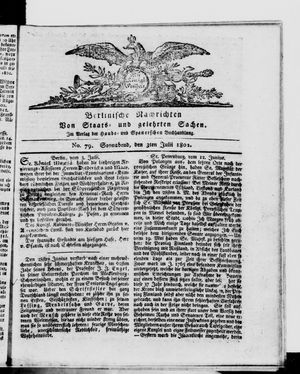 Berlinische Nachrichten von Staats- und gelehrten Sachen vom 03.07.1802