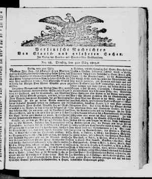 Berlinische Nachrichten von Staats- und gelehrten Sachen vom 05.03.1805