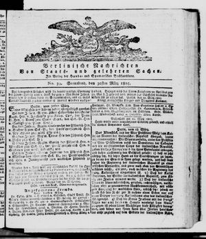 Berlinische Nachrichten von Staats- und gelehrten Sachen vom 30.03.1805