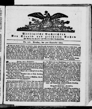 Berlinische Nachrichten von Staats- und gelehrten Sachen vom 03.09.1805