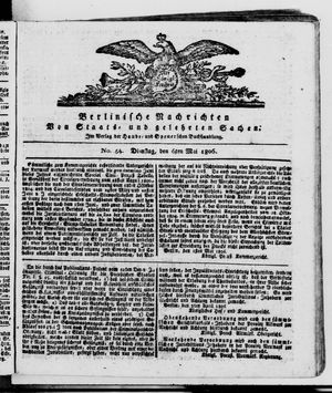 Berlinische Nachrichten von Staats- und gelehrten Sachen vom 06.05.1806